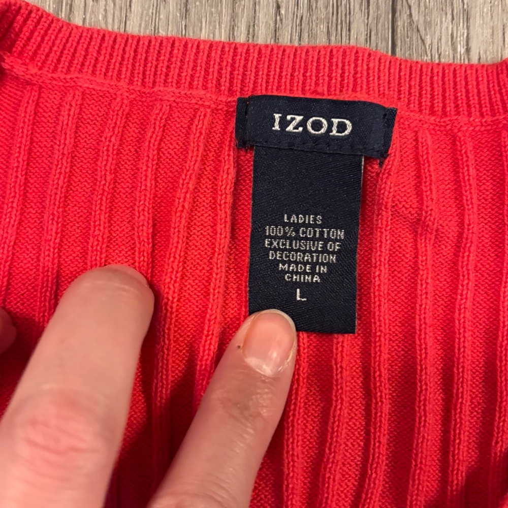 💕IZOD💕 Pink Ribbed Sweater - Picture 4 of 5